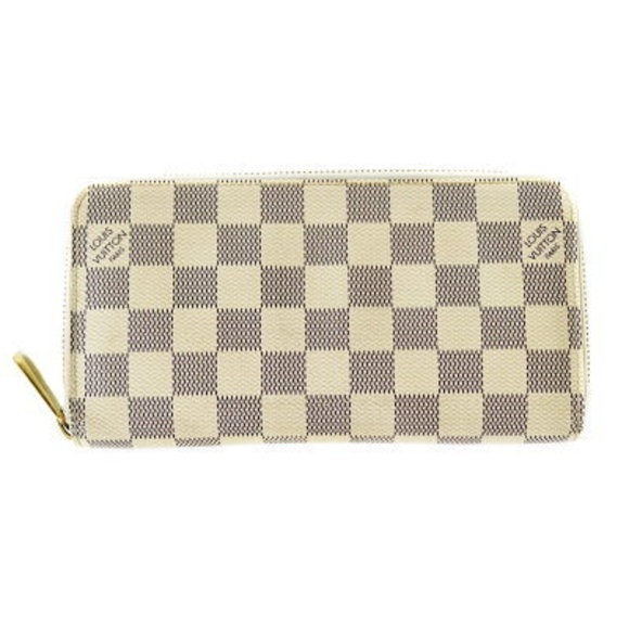 Louis Vuitton Zippy Wallet Damier Azur White Long LV - Picture 1 of 6